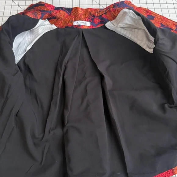 1960s Style Brocade Swing Jacket “Jackie O” Evening Coat • Mandarin Collar - Picture 9 of 15